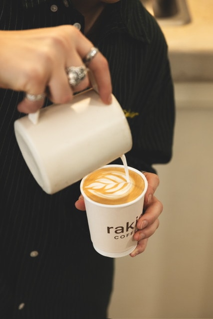 Espresso drinks at Rakia Coffee
